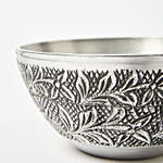 Beautiful Leaves Engraved Metal Pot