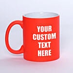 Personalized matte Orange Mug