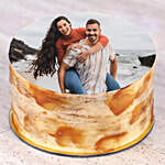 caramel Anniversary Photo Cake Half Kg