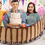 Enticing Birthday Butterscotch Photo Cake 1.5 Kg