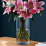 Exquisite Lilies and Roses Arrangement