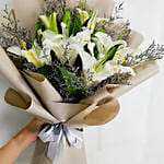 Mini White Lily Bouquet