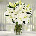 Serene Arranagement of White  Lilies