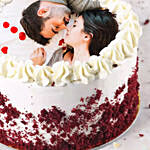 Velvety Photo Cake For Anniversary One Kg