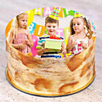 Birthday Special Caramel Photo Cake Half Kg