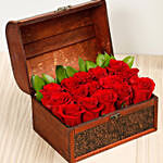 Box Of Red Roses and Free Chocolates