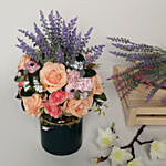 Delightful Artificial Mixed Flowers Vase