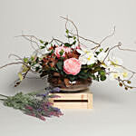 Premium Artificial Mixed Flowers Vase