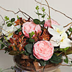 Premium Artificial Mixed Flowers Vase