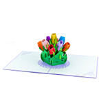 Tulips 3 D Greeting Card