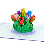 Tulips 3 D Greeting Card