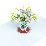 White Lily 3 D Greeting Card