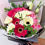 Majestic Mixed Flowers Beautifully Tied Bouquet