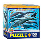 Whales N Dolphins Childrens Puzzle 100 Pcs