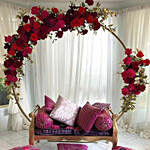 Premium Mixed Hydrangea & Purple Carnations Arrangement