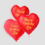 Heart Shaped Customized Text Red Balloons