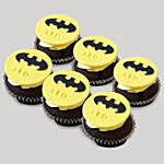 Batman Designer Chocolate Cupcakes Set Of 6