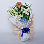 Beautifully Tied Exotic Mixed Flowers Bouquet