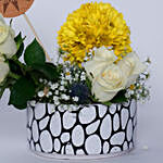Gorgeous Mixed Flowers In Ceramic Vase