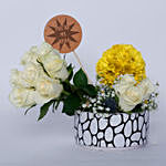 Gorgeous Mixed Flowers In Ceramic Vase