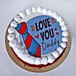 Love You Daddy Photo Cake