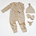 Tickle Tickle Lil Stardust Beige Baby Hamper For 0 to 3 Months