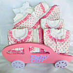 Cotton Blanket Jackets Baby Hamper With Foil Balloons