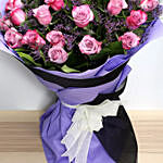 Dual Shade Purple Roses Bouquet Standard