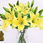 Oriental Charm Lilies Arrangement Standard