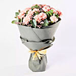 Peaceful Pink Carnations Bouquet Premium