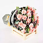 Peaceful Pink Carnations Bouquet Premium