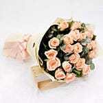 Peach Love 20 Rose Bouquet