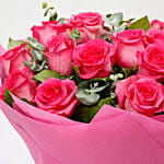 Ravishing 20 Dark Pink Rose Bouquet