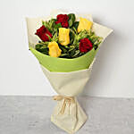 Red and Yellow Roses Bouquet Standard