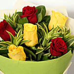 Red and Yellow Roses Bouquet Standard