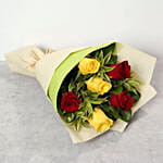 Red and Yellow Roses Bouquet Standard