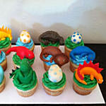 Dinosaur Cupcakes Set of 12
