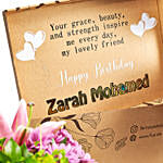 Personalised Birhday Wishes With Florals