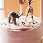 Cute Animals First Birthday Cake