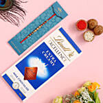 Traditional Pearl Studded Mauli Rakhi And Lindt