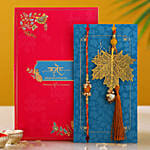 Maple Leaf Modern Design Lumba Rakhi Set