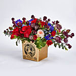 Personalised Vase Anniversary Flowers