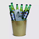 Father's Day Beer Mug And Non Alcoholic Heineken Bucket