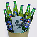 Father's Day Beer Mug And Non Alcoholic Heineken Bucket