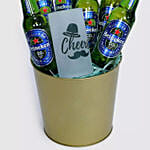 Father's Day Beer Mug And Non Alcoholic Heineken Bucket