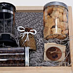 Father's Day Coffee Pot And Cookies Jar Hamper
