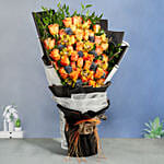 Grand Orange Roses Bouquet