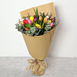Mix Tulips Bouquet with Friensdship Band