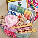 Colors and Chocolates Hamper For Kids