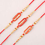 Ethnic Capsule Style Set of 3 Rakhi